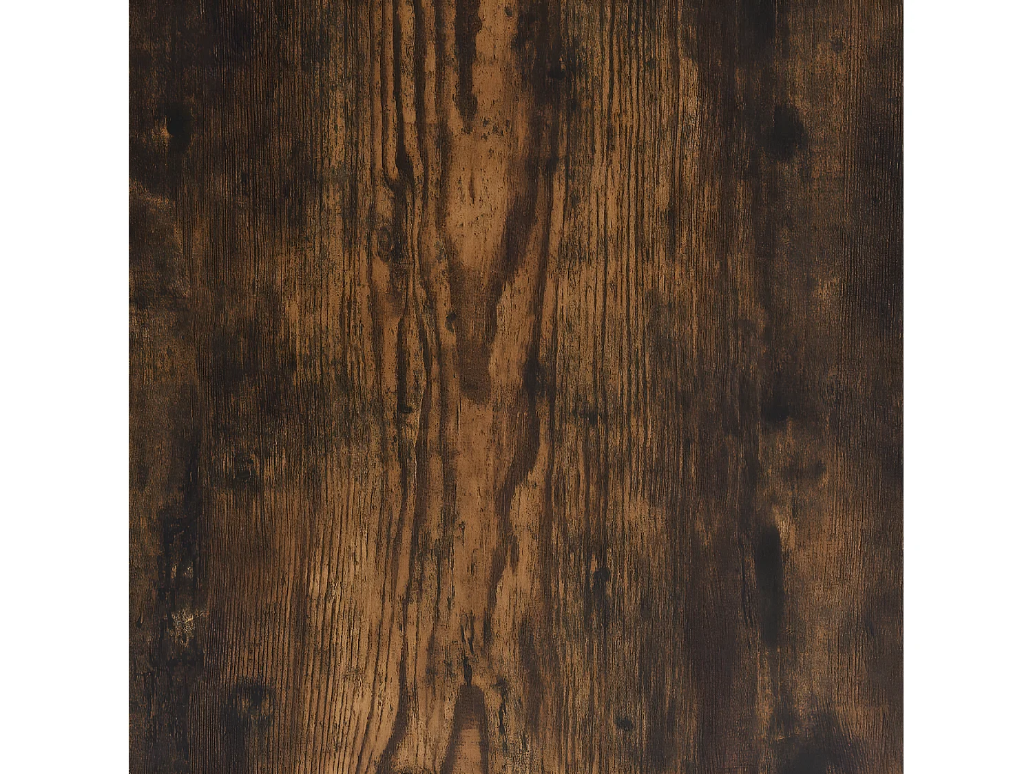 Escritorio madera ingeniería y acero roble ahumado 100x45x76 cm