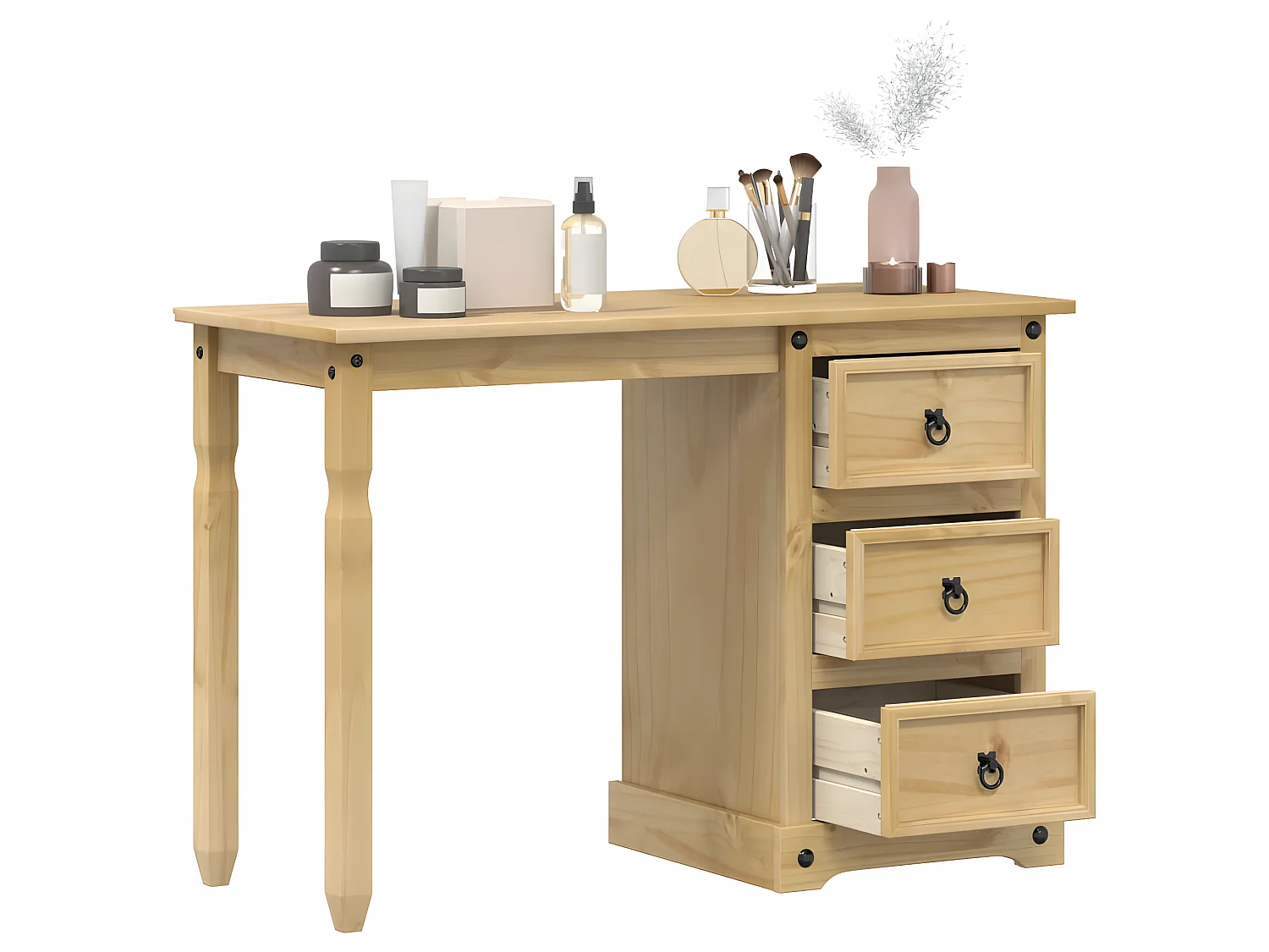 Bureau110x50x75 cm bois de pin massif