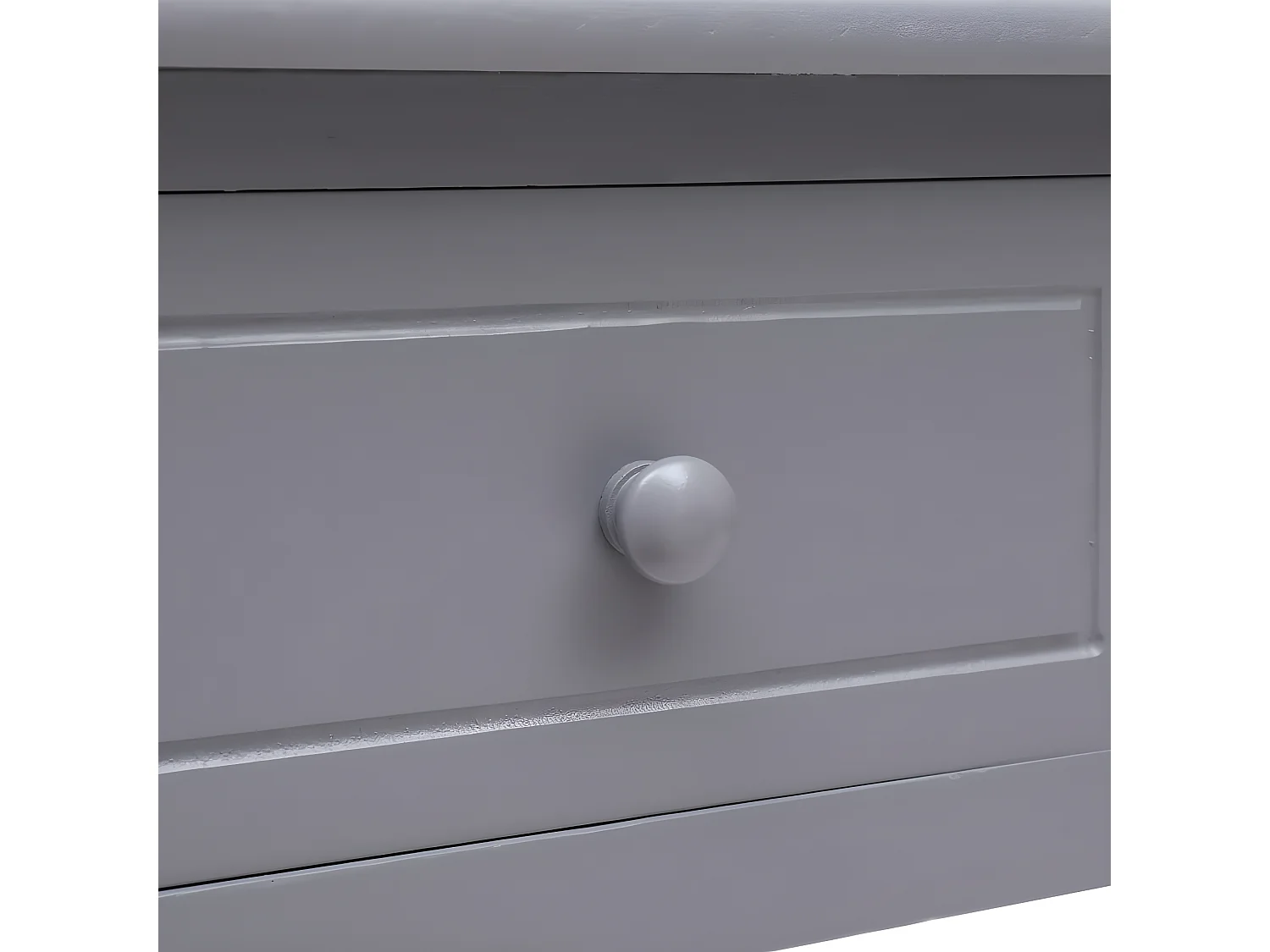 Bureau Gris 108x45x76 cm Bois de Paulownia massif