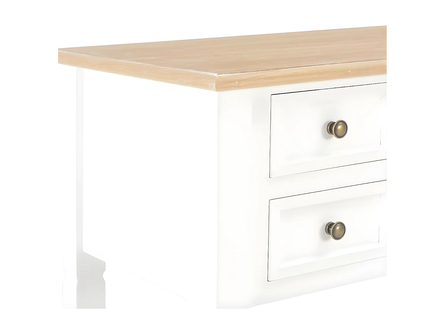 Bureau Blanc 109,5 x 45 x 77,5 cm Bois