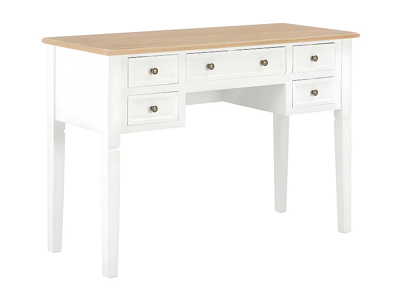 Bureau Blanc 109,5 x 45 x 77,5 cm Bois