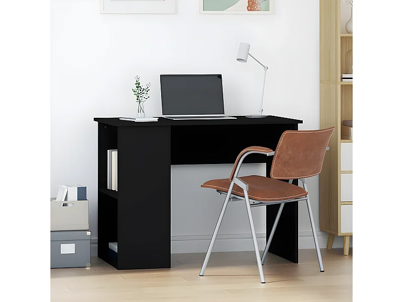 Bureau Noir 100x55x75 cm Bois d'ingénierie