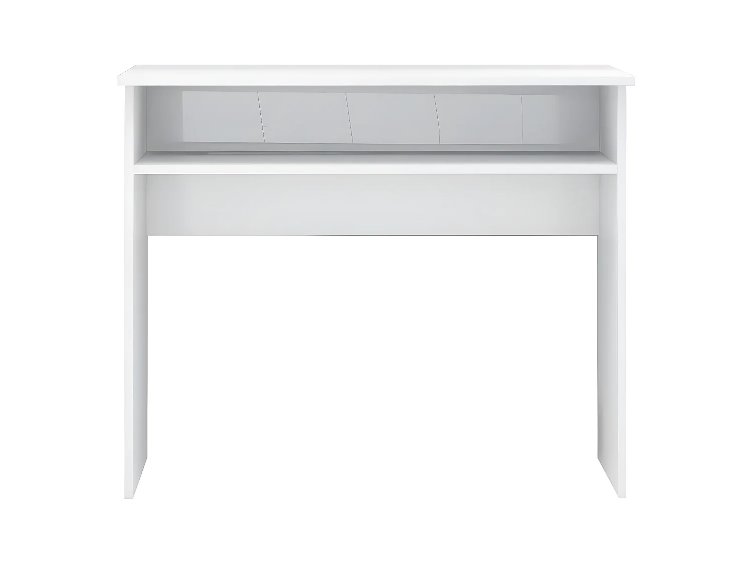 Bureau Blanc brillant 90x50x74 cm Aggloméré