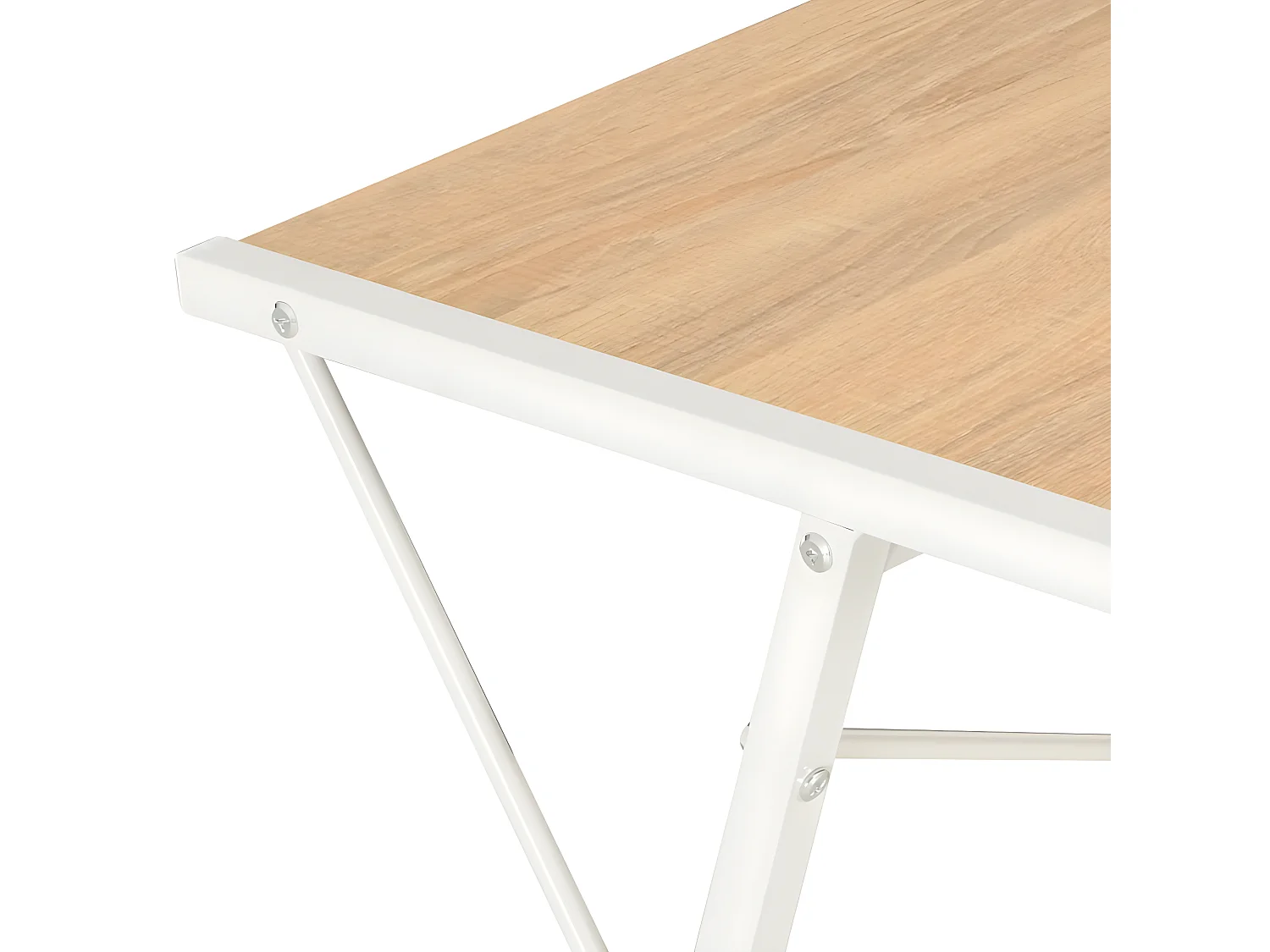 Bureau avec étagère Blanc et chêne 116x50x93 cm