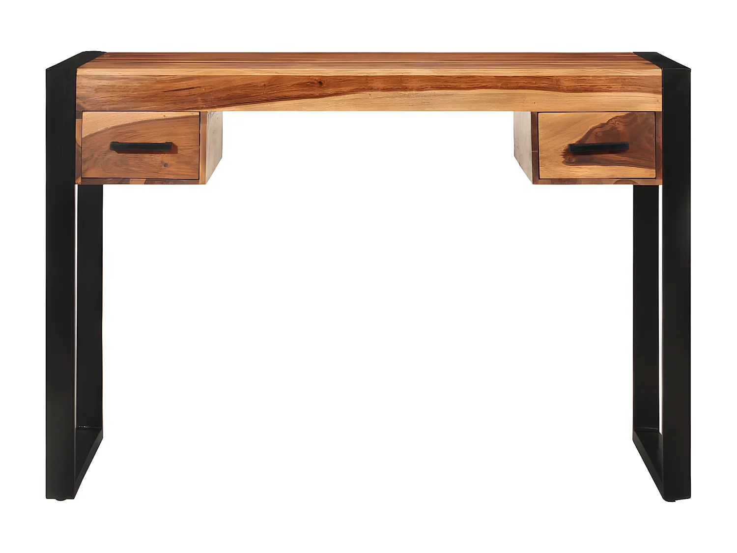 Escritorio con 2 cajones madera maciza de sheesham 110x50x77 cm