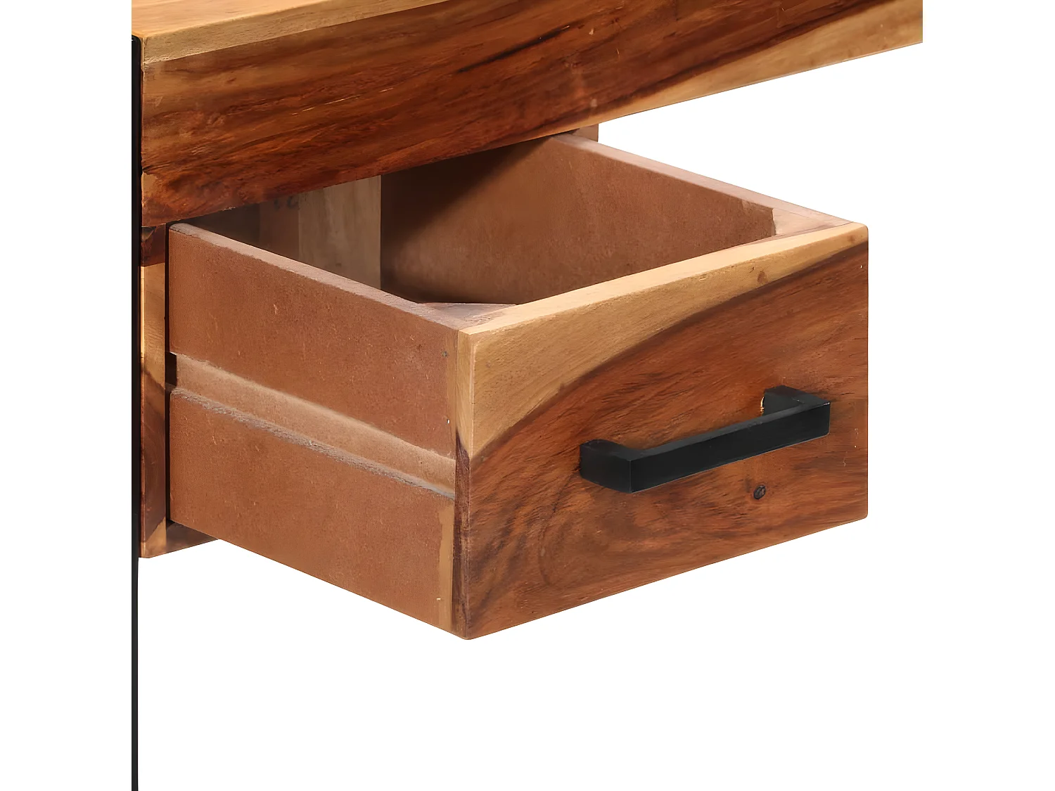 Escritorio con 2 cajones madera maciza de sheesham 110x50x77 cm