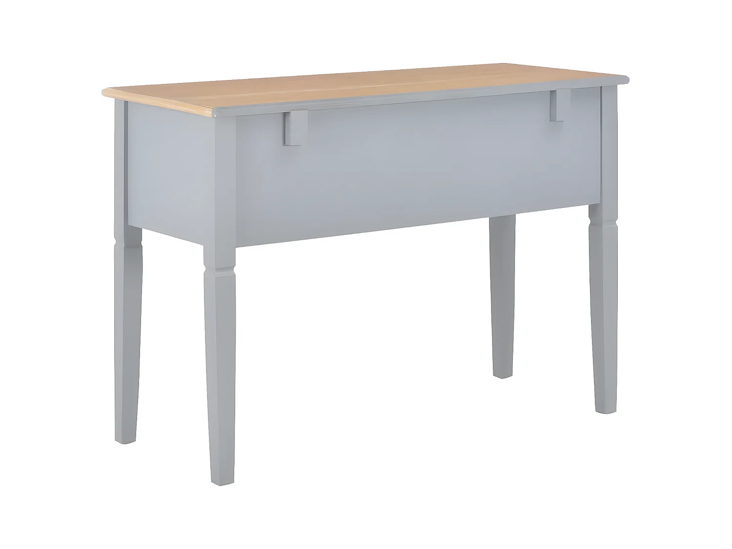 Escritorio de madera gris 109,5x45x77,5 cm