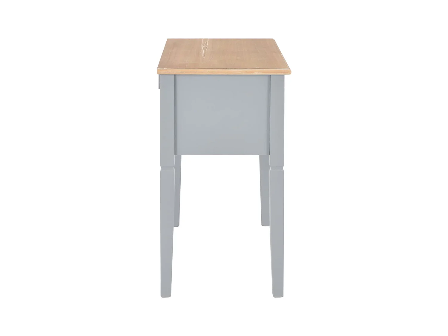 Escritorio de madera gris 109,5x45x77,5 cm