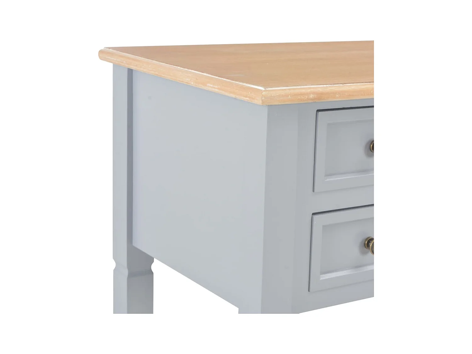 Escritorio de madera gris 109,5x45x77,5 cm