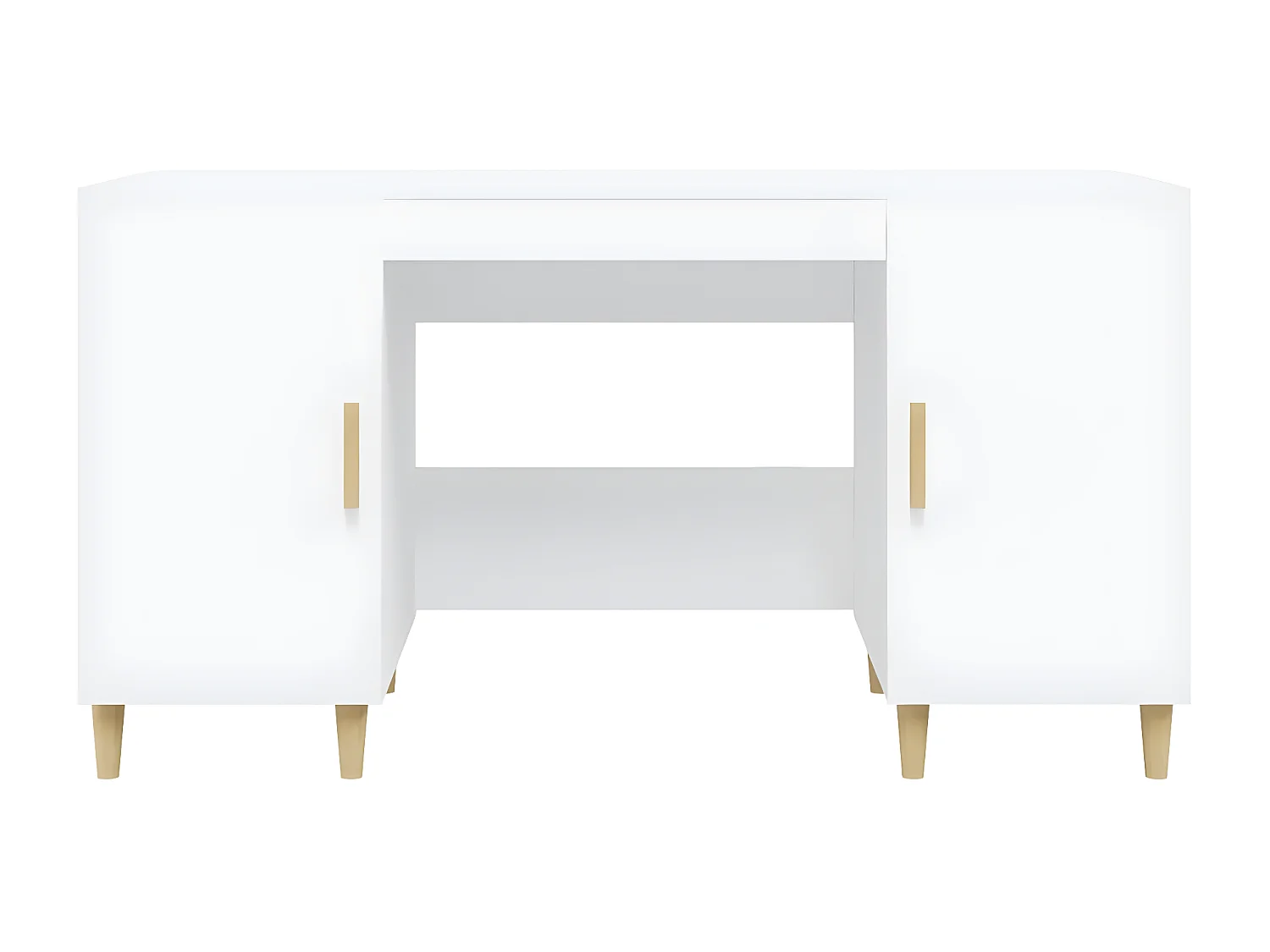 Bureau Blanc 140x50x75 cm Bois d'ingénierie