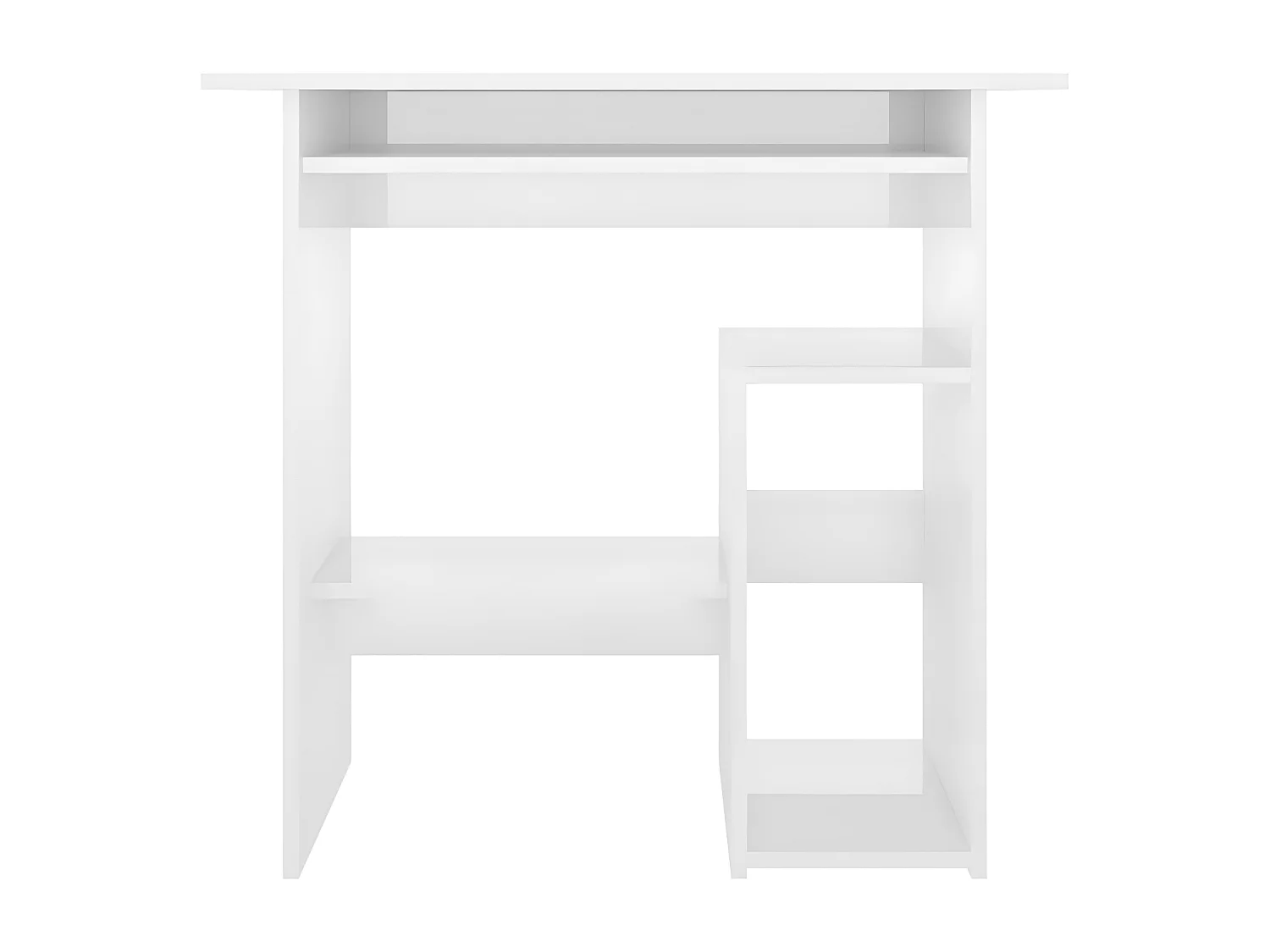 Bureau Blanc brillant 80 x 45 x 74 cm Aggloméré