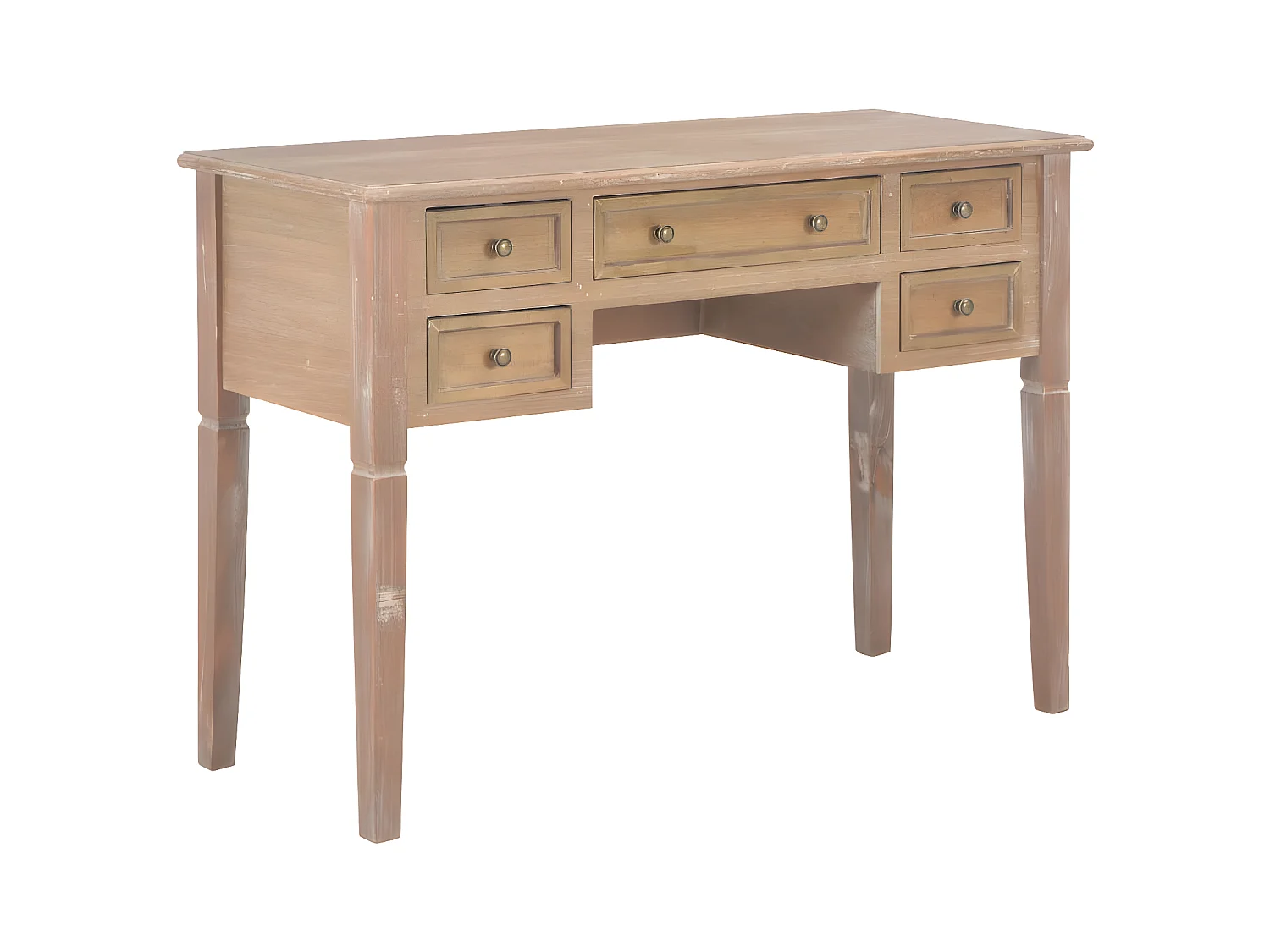 Escritorio de madera marrón 109,5x45x77,5 cm