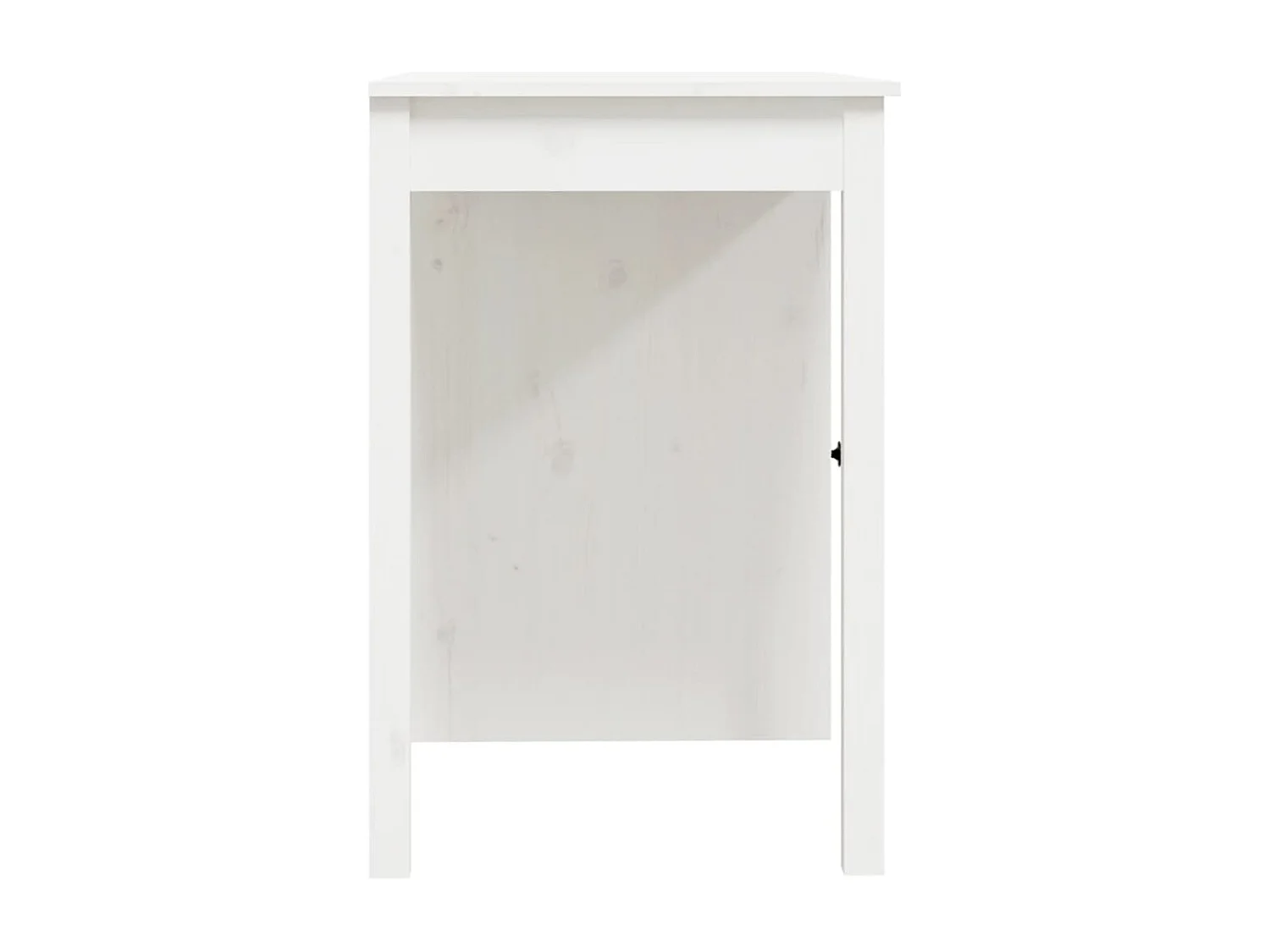 Secretária 100x50x75 cm madeira de pinho maciça branco