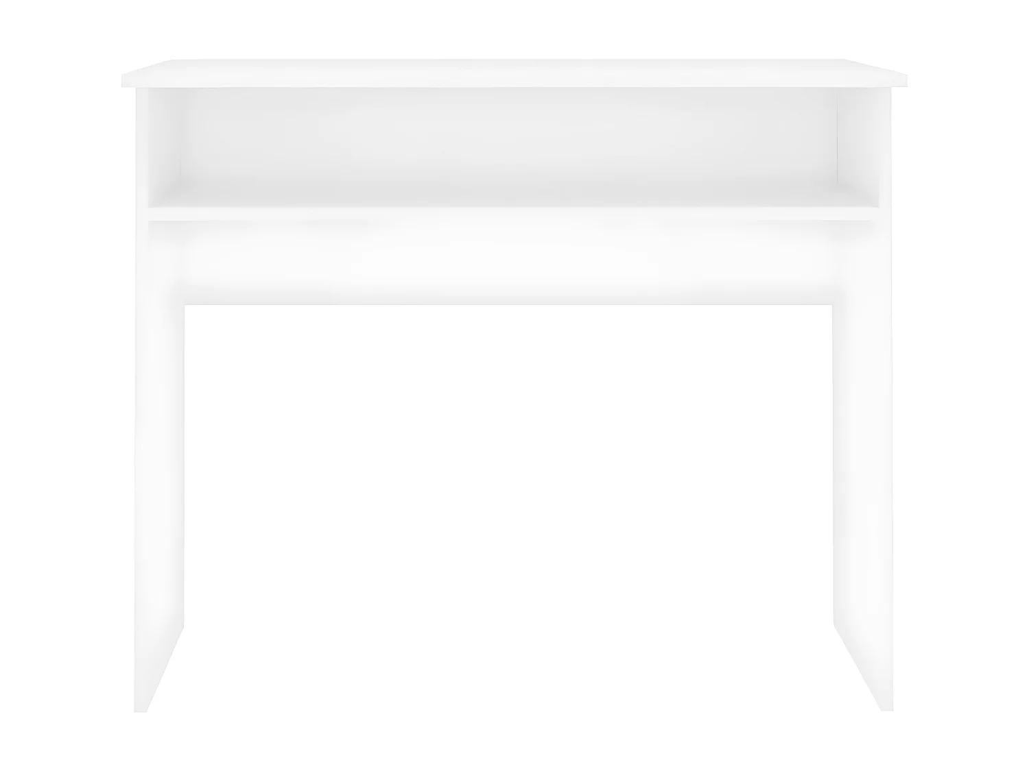 Bureau 90x50x74 cm bewerkt hout wit