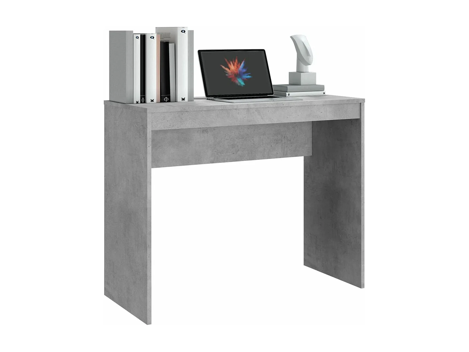 Bureau Gris béton 90x40x72 cm Bois d'ingénierie