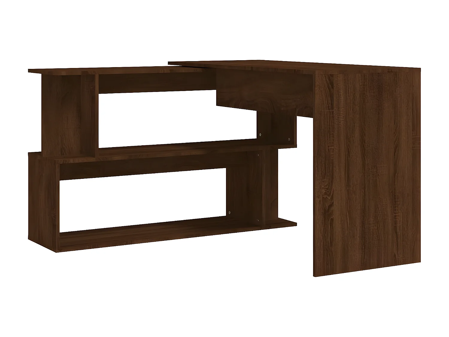 Bureau d'angle Chêne marron 200x50x76 cm Bois d'ingénierie