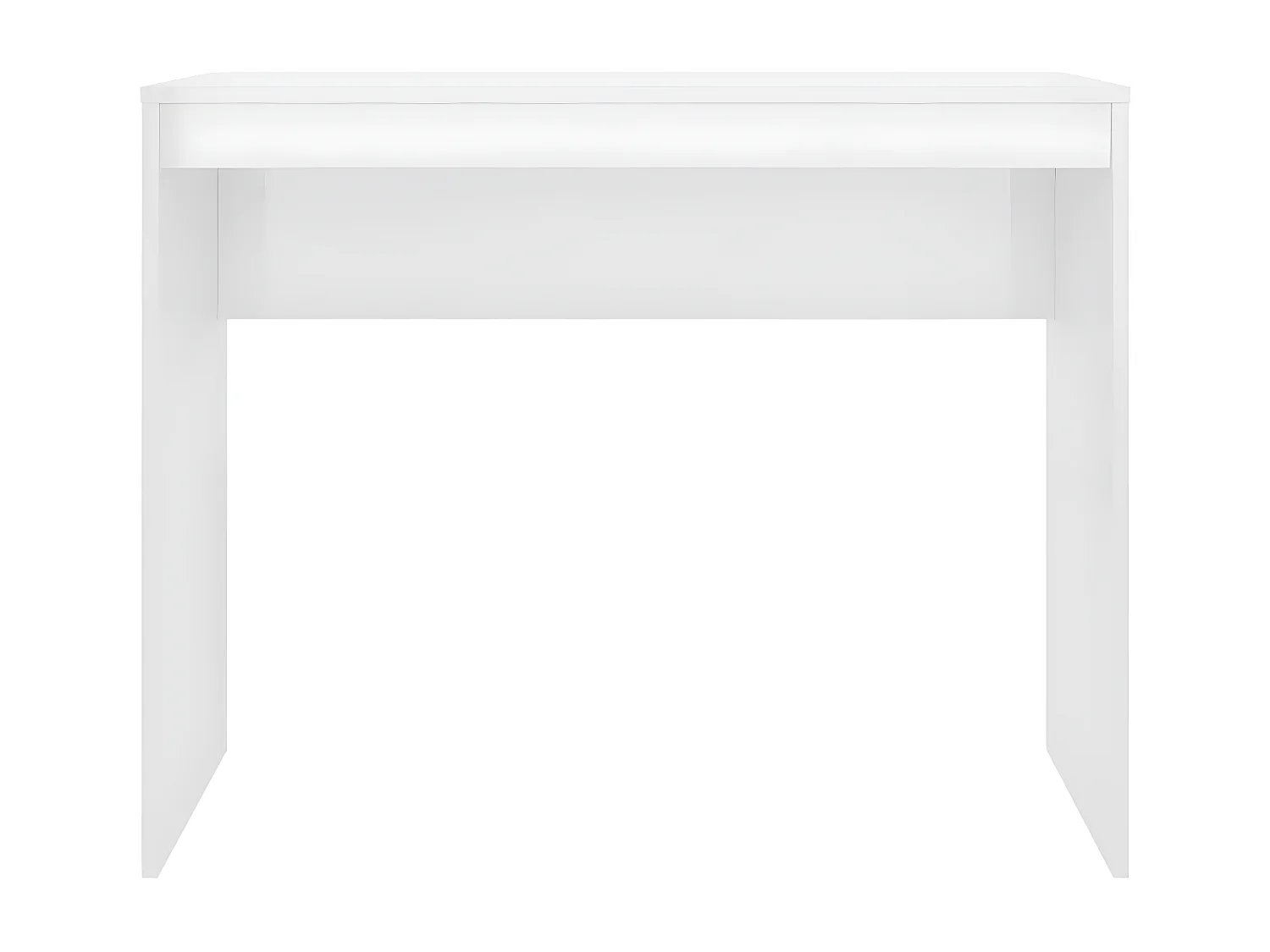 Bureau Blanc brillant 90x40x72 cm Bois d'ingénierie