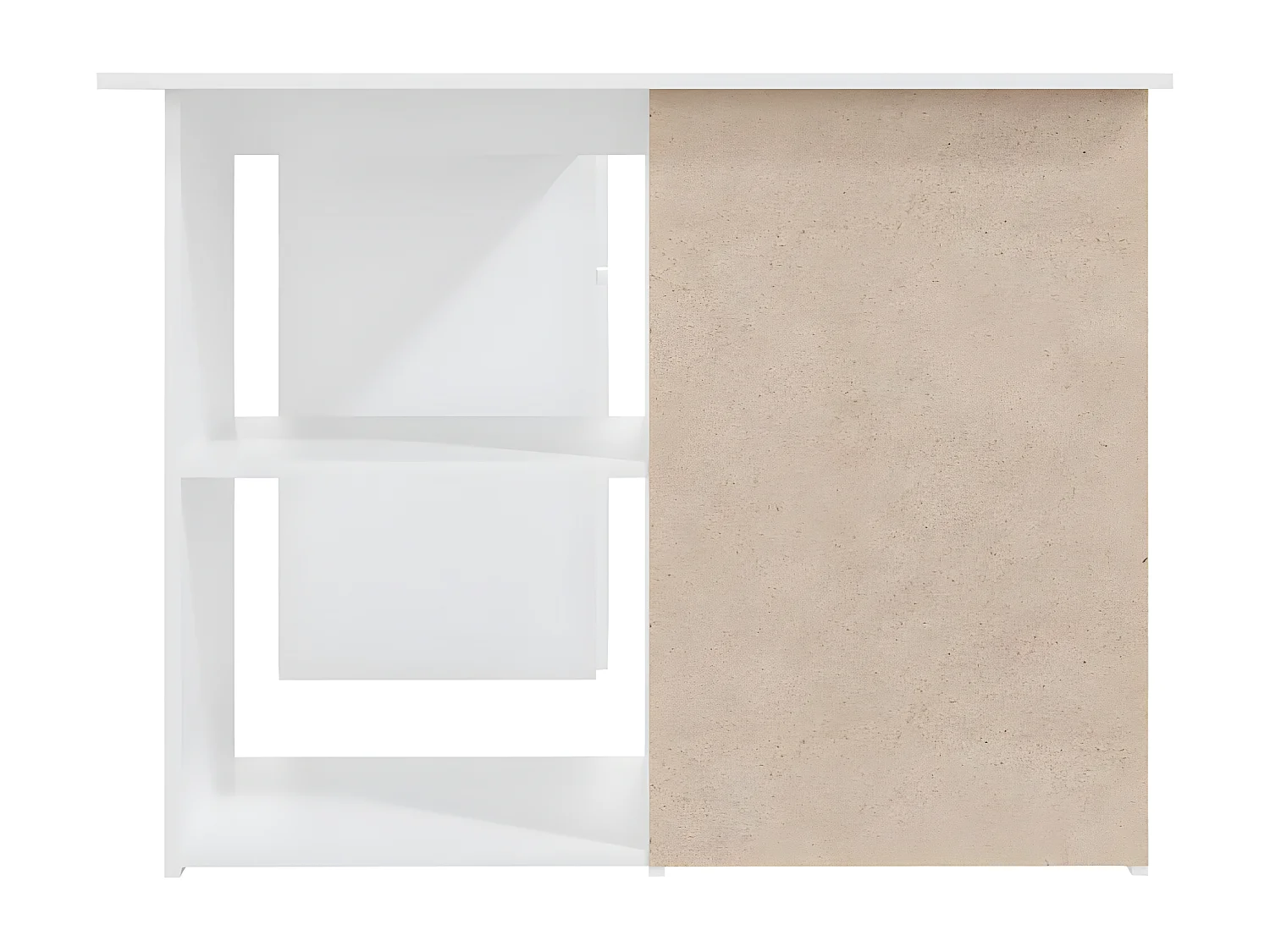 Escritorio de esquina madera contrachapada blanco 145x100x76 cm