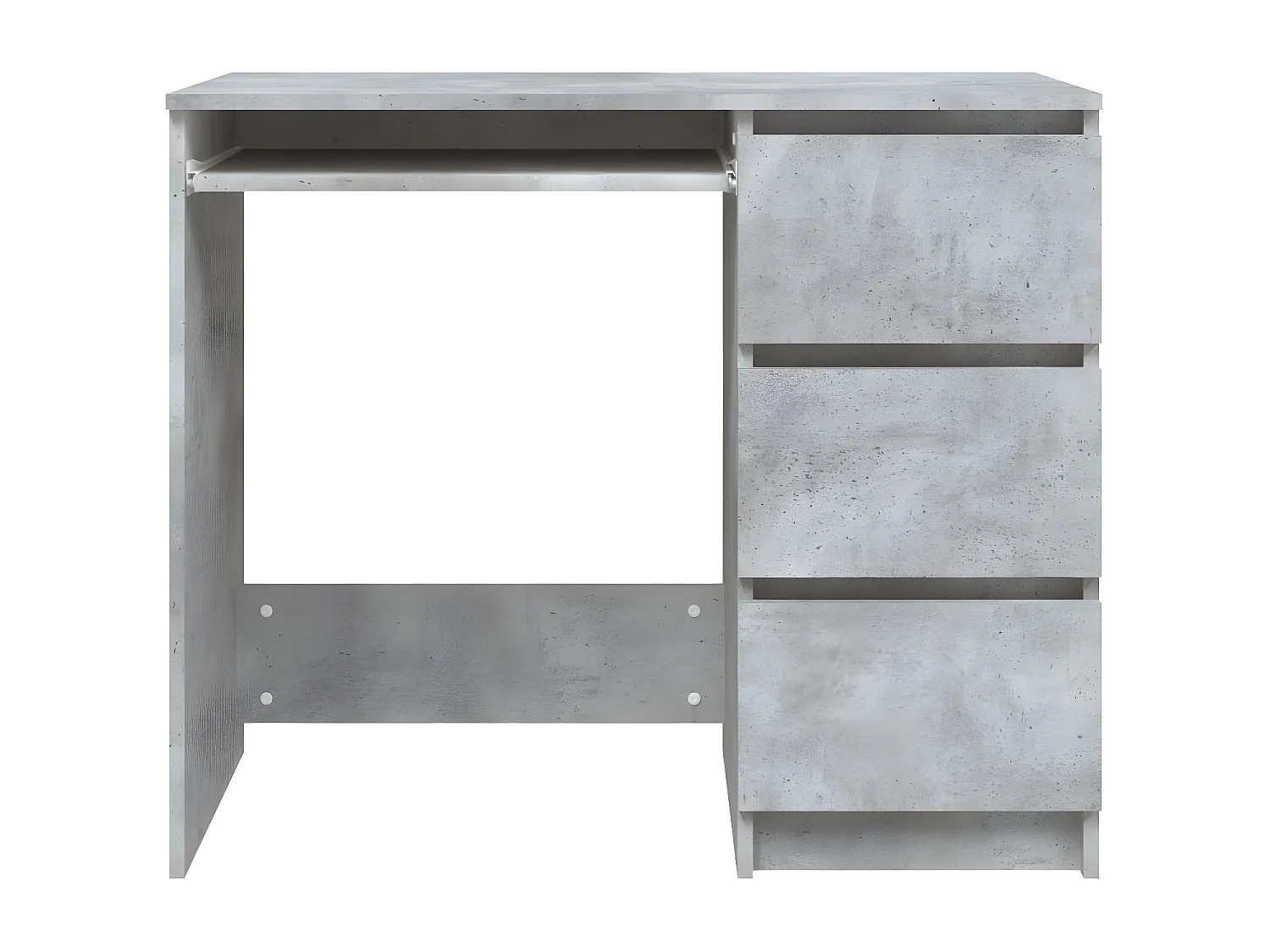 Bureau Gris béton 90x45x76 cm Aggloméré