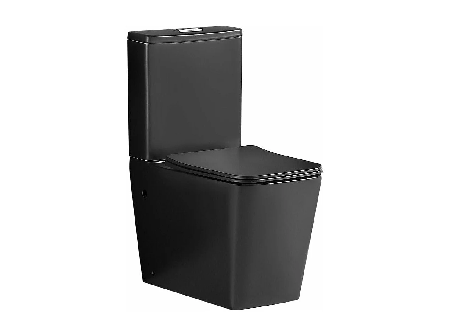 Toilette WC à poser BRAGADO en céramique noir mat