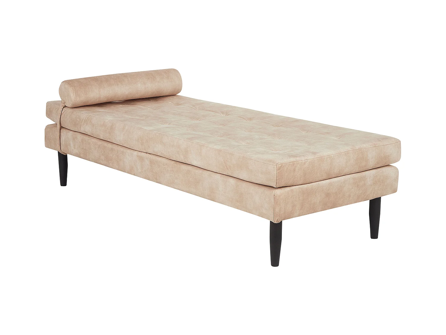 Chaise longue USSEL Velours Beige