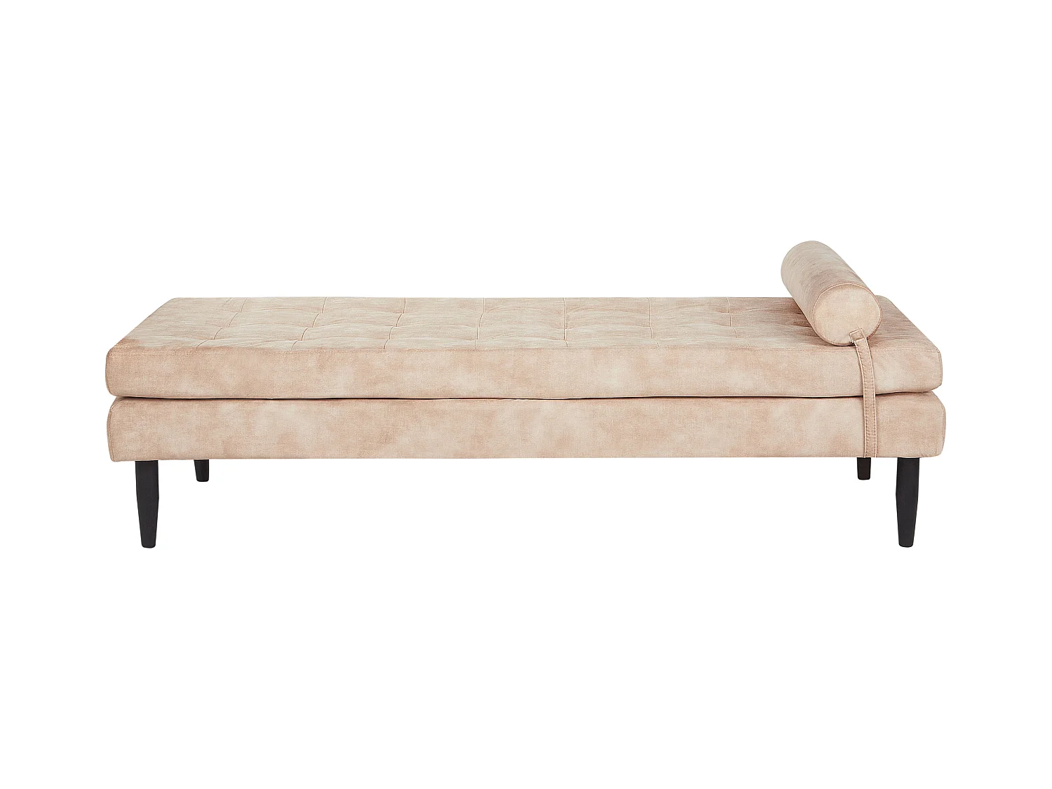Chaise longue USSEL Velours Beige