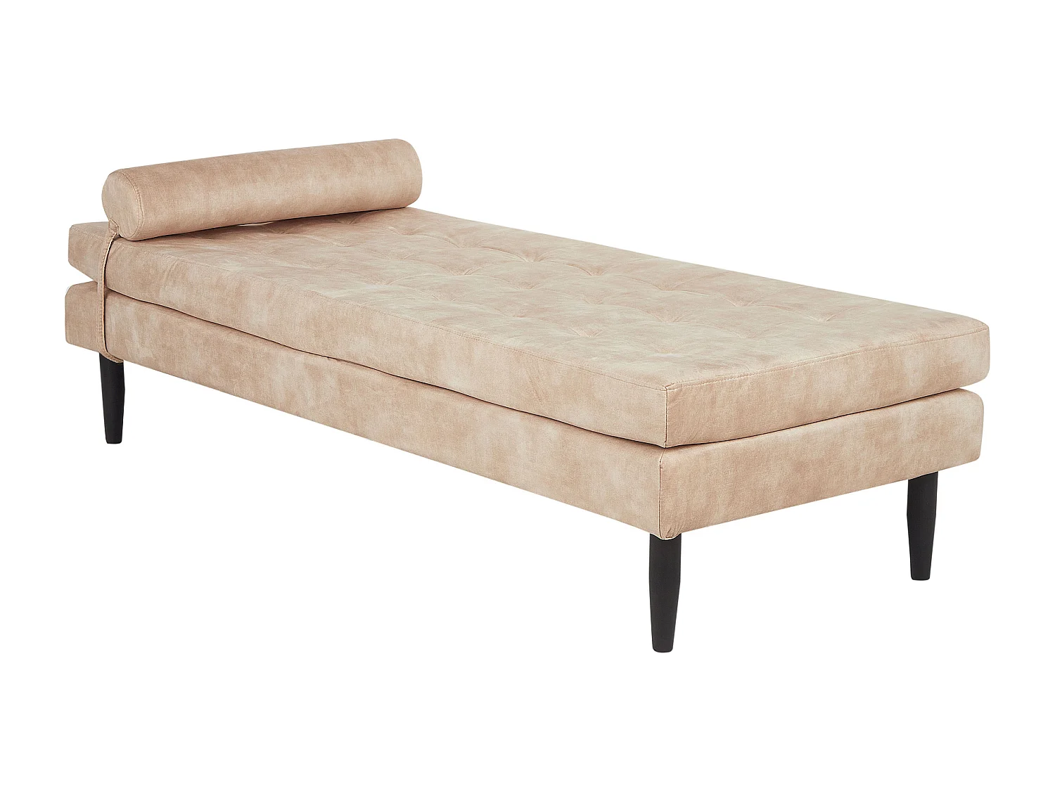 Chaise longue USSEL Veludo Creme