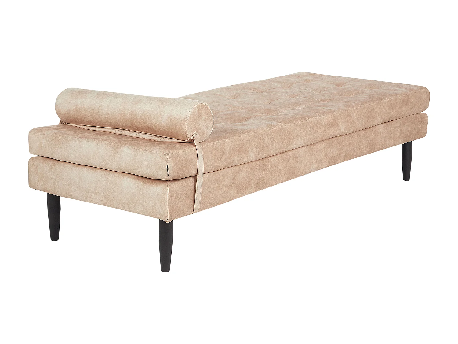 Chaise longue USSEL Velours Beige