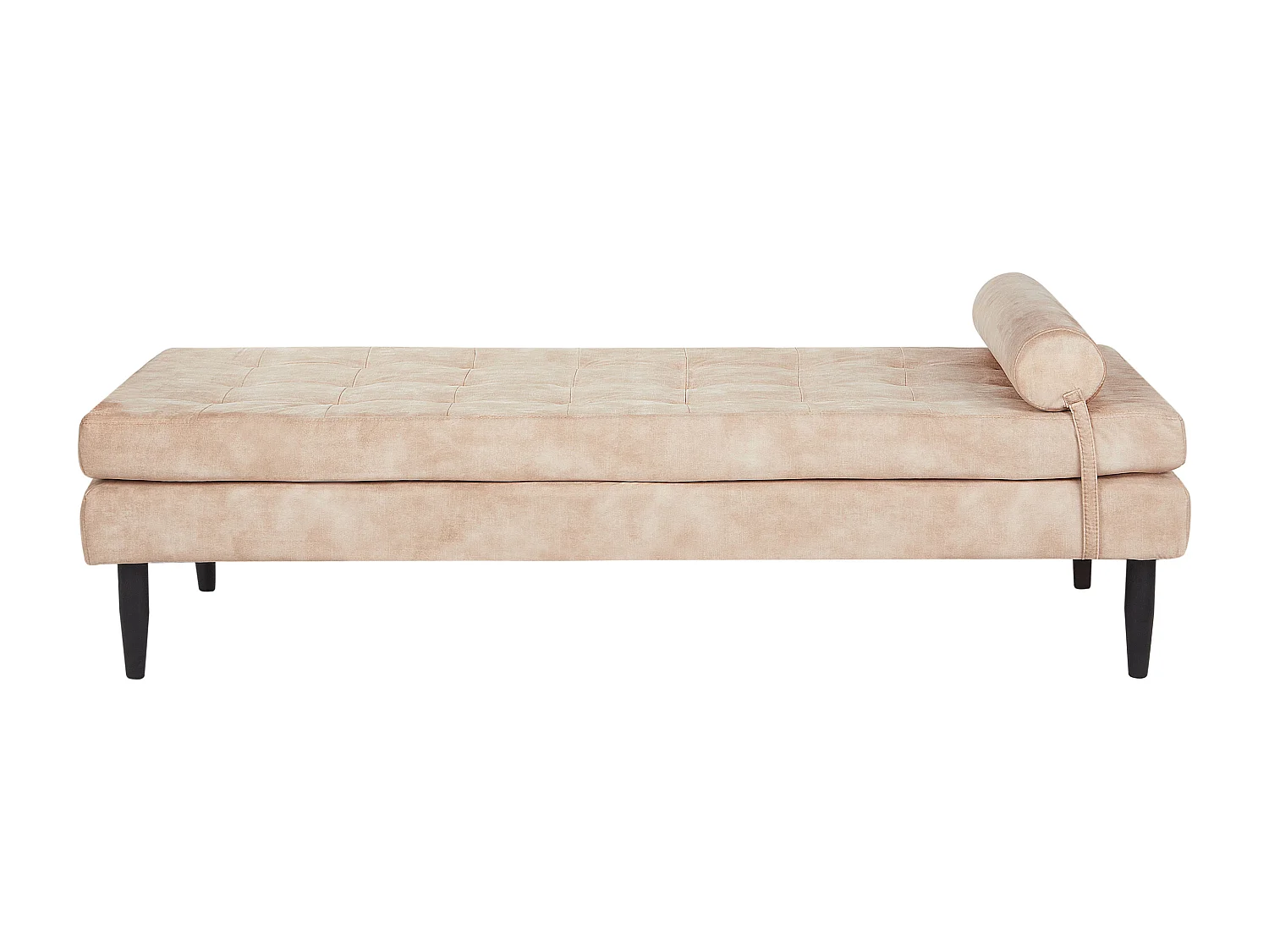 Chaise longue USSEL Velours Beige