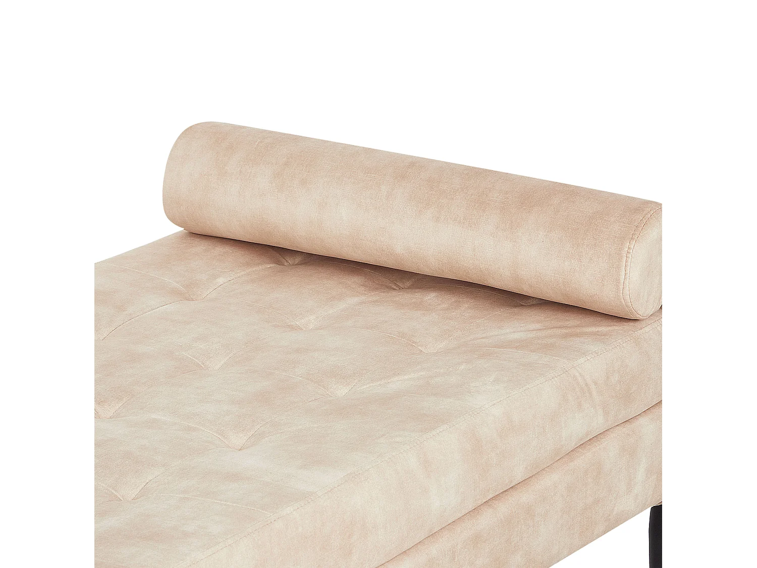 Chaise longue USSEL Velours Beige