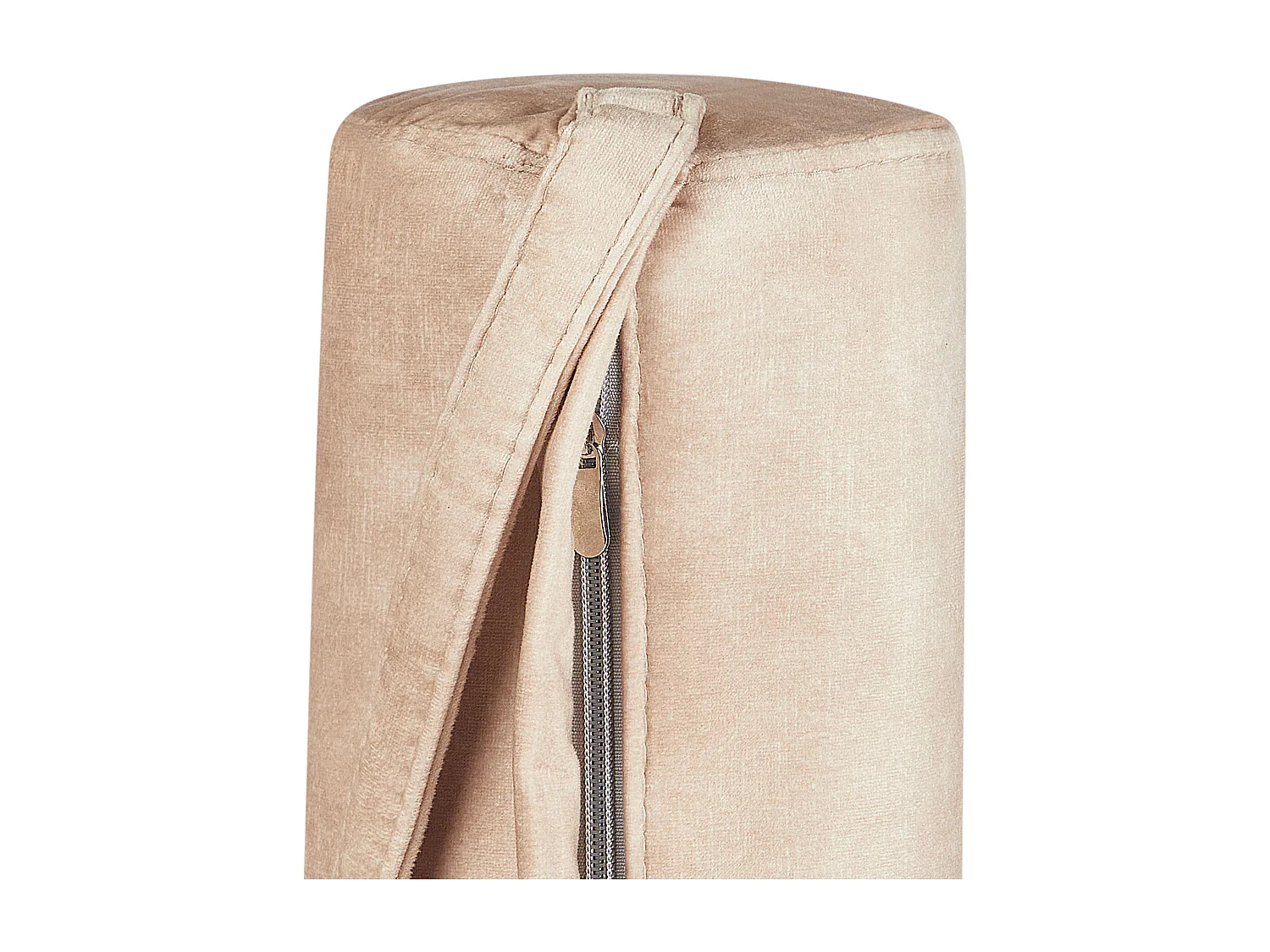 Chaise longue USSEL Velours Beige