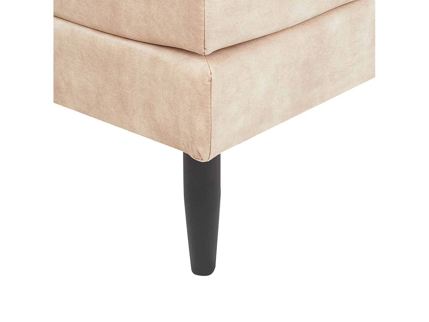 Chaise longue USSEL Velours Beige