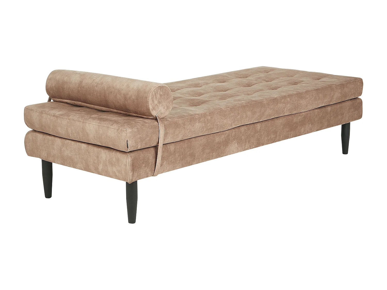 Chaise longue USSEL Velours Taupe