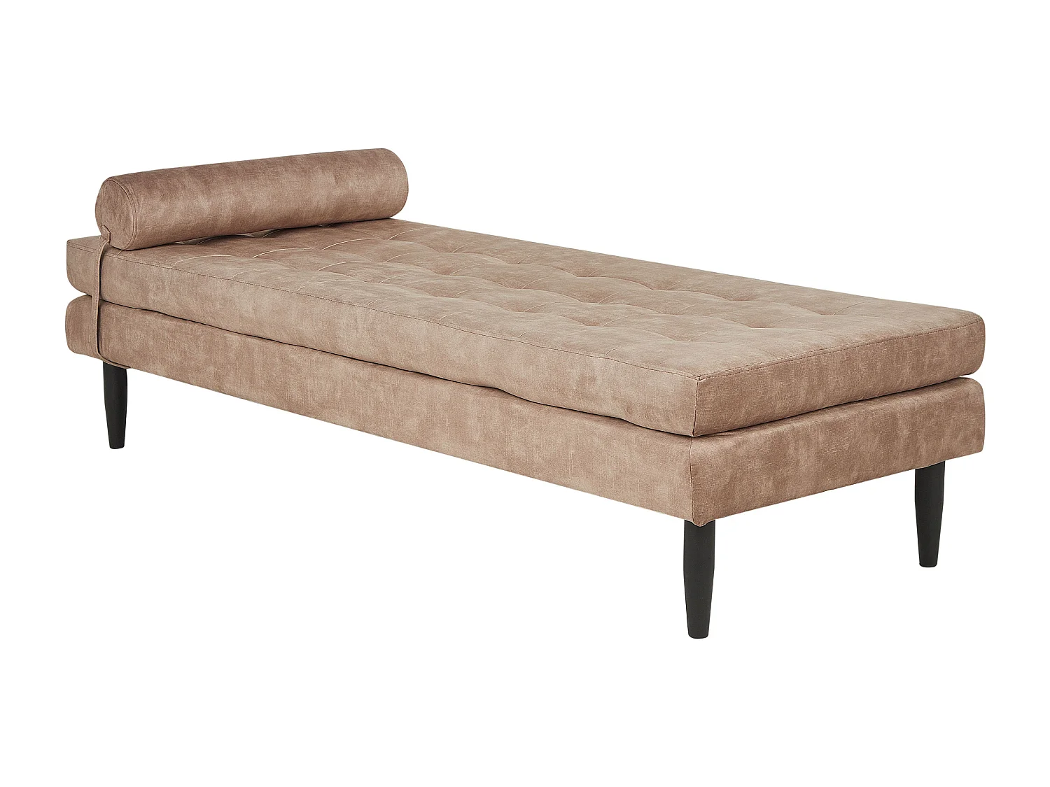 Chaise longue USSEL Velours Taupe