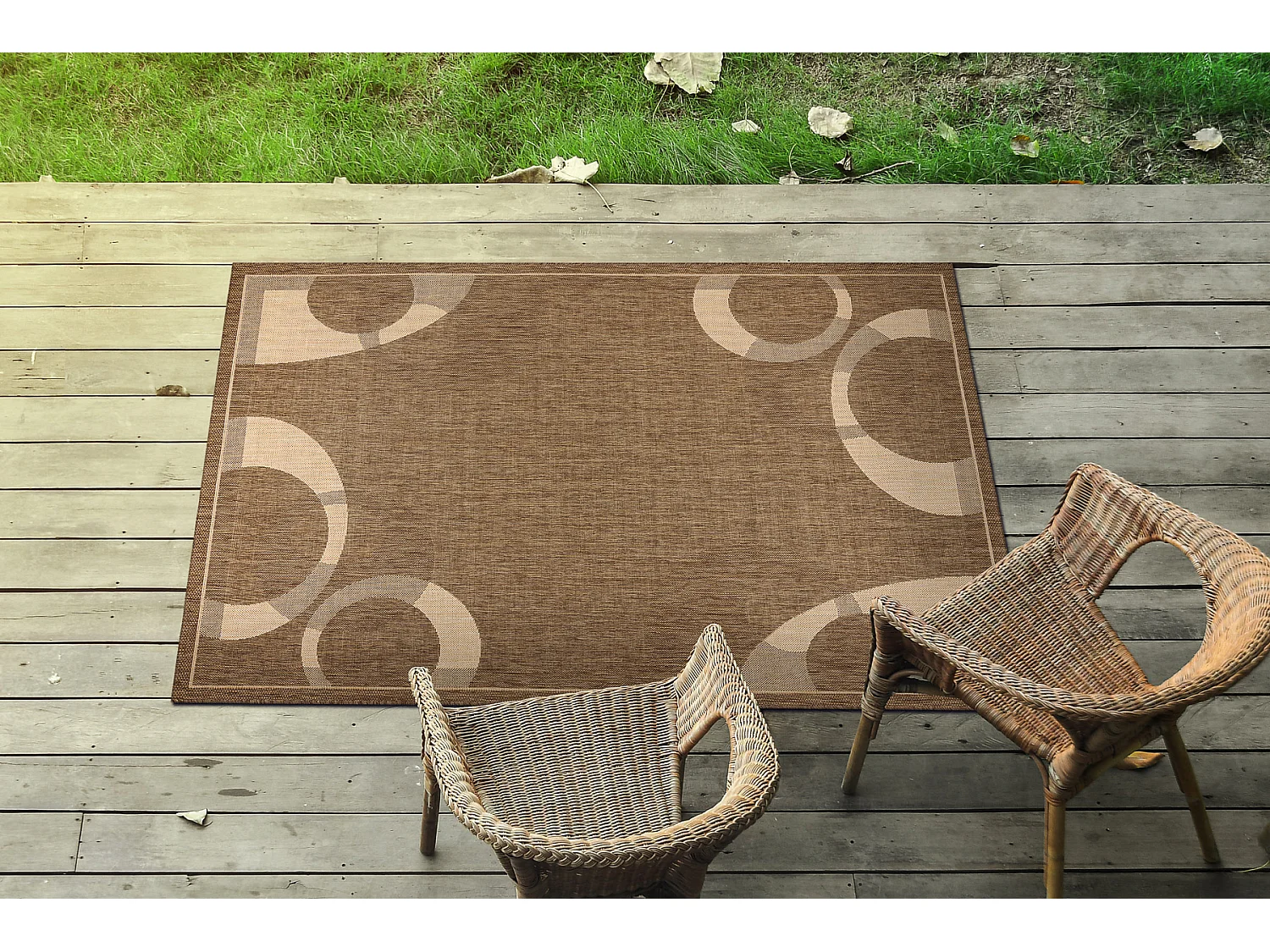 TAPIS EN CORDE SIZAL FLOORLUX 20078 café / mais 140x200 cm