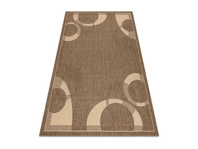 TAPIS EN CORDE SIZAL FLOORLUX 20078 café / mais 140x200 cm