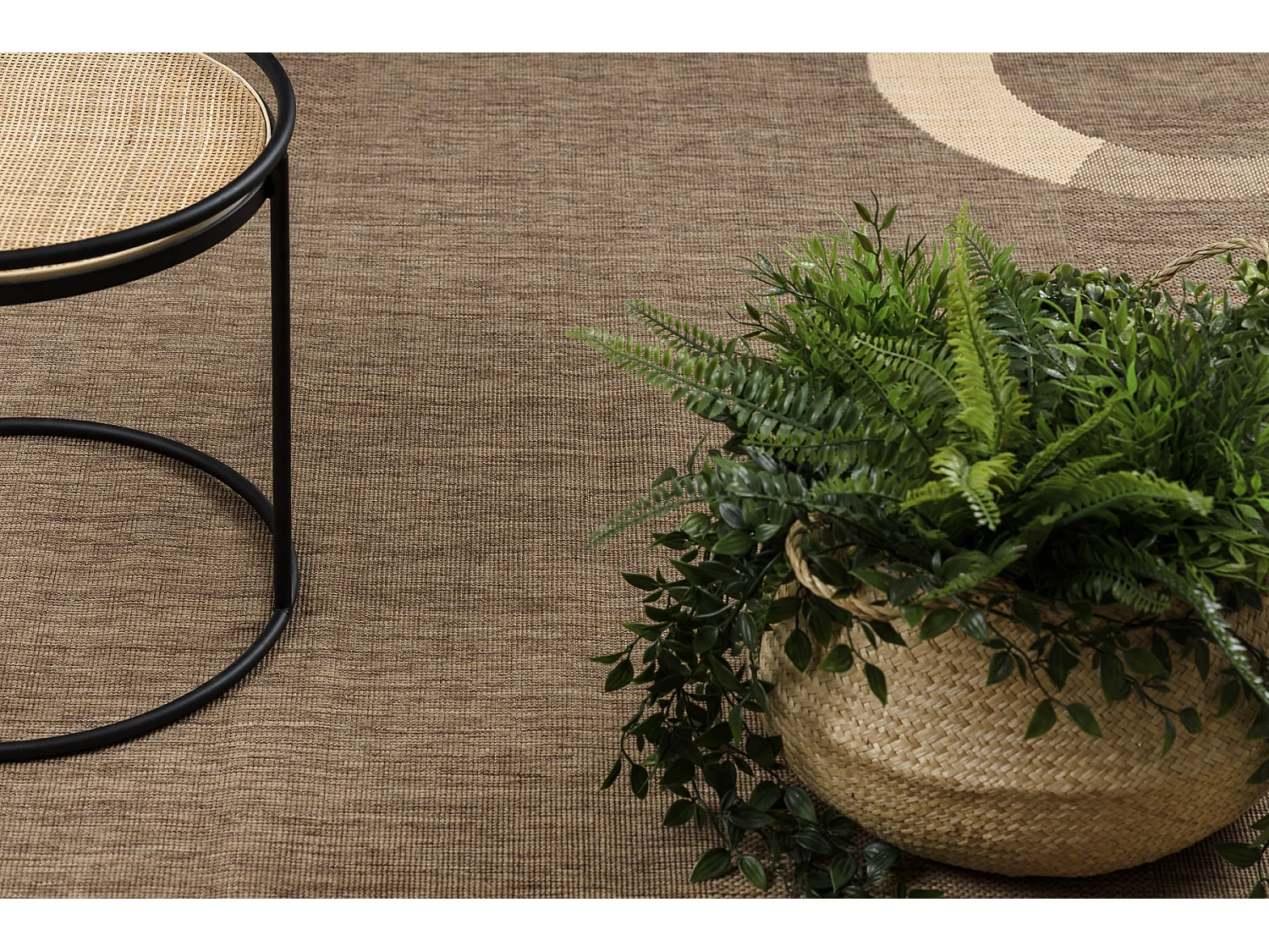 Sisal tapijt SISAL FLOORLUX 20078 koffie / meer 120x170 cm