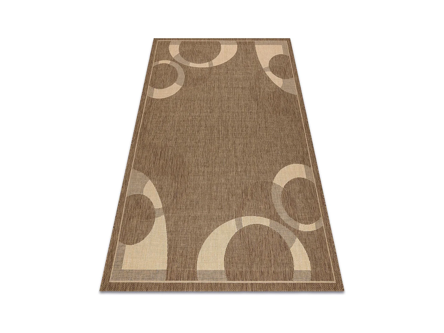 TAPIS EN CORDE SIZAL FLOORLUX 20078 café / mais 240x330 cm