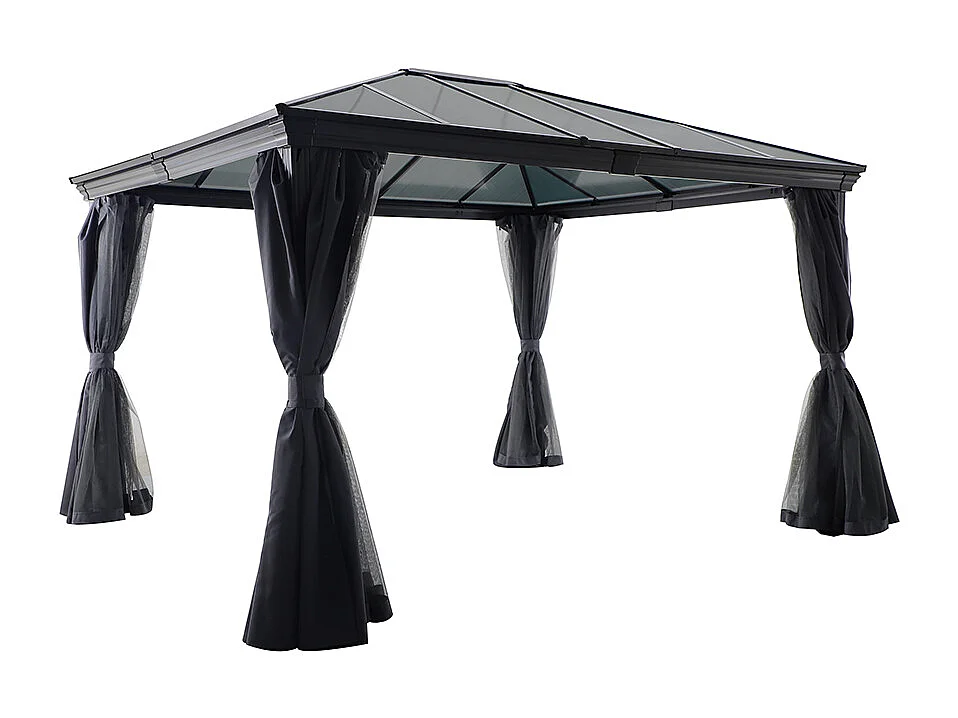 Tonnelle de jardin en aluminium Belize - 3 x 3,6 m - Hespéride