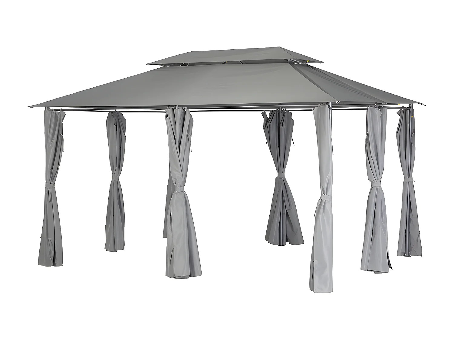 Tonnelle de jardin Thira 3 x 4 m Graphite/Ardoise - Hespéride