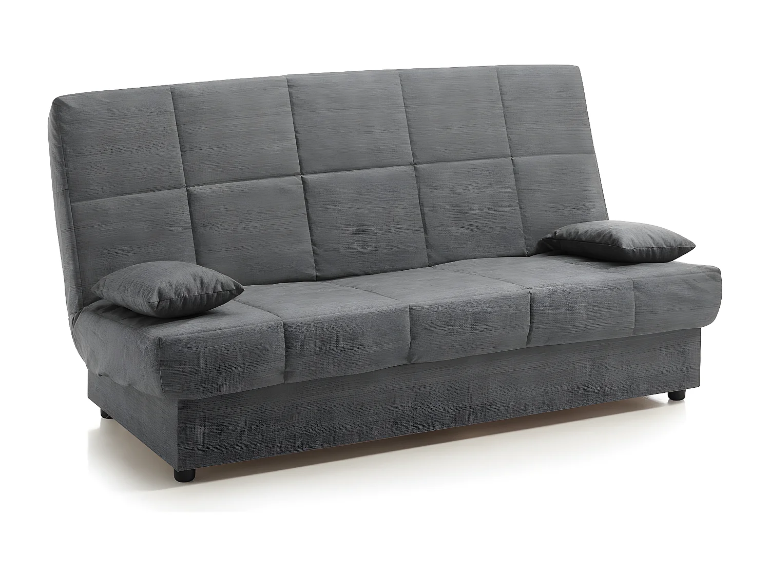 Sofa Cama Clic Clac Julieta 3 Plazas Marengo sofá: 184x75x31 cm. Cama: 190x132x40 cm. Incluye 2 Cojines