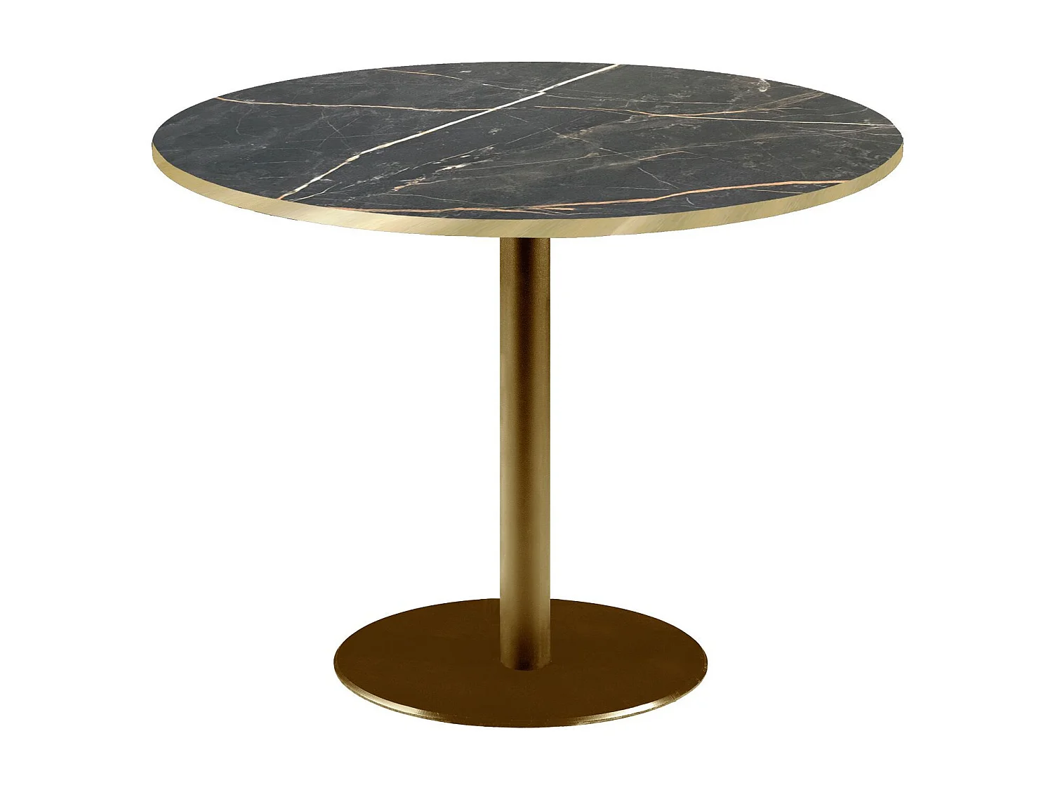 Table ronde Ø 120 cm Rome bistrot marbre feu