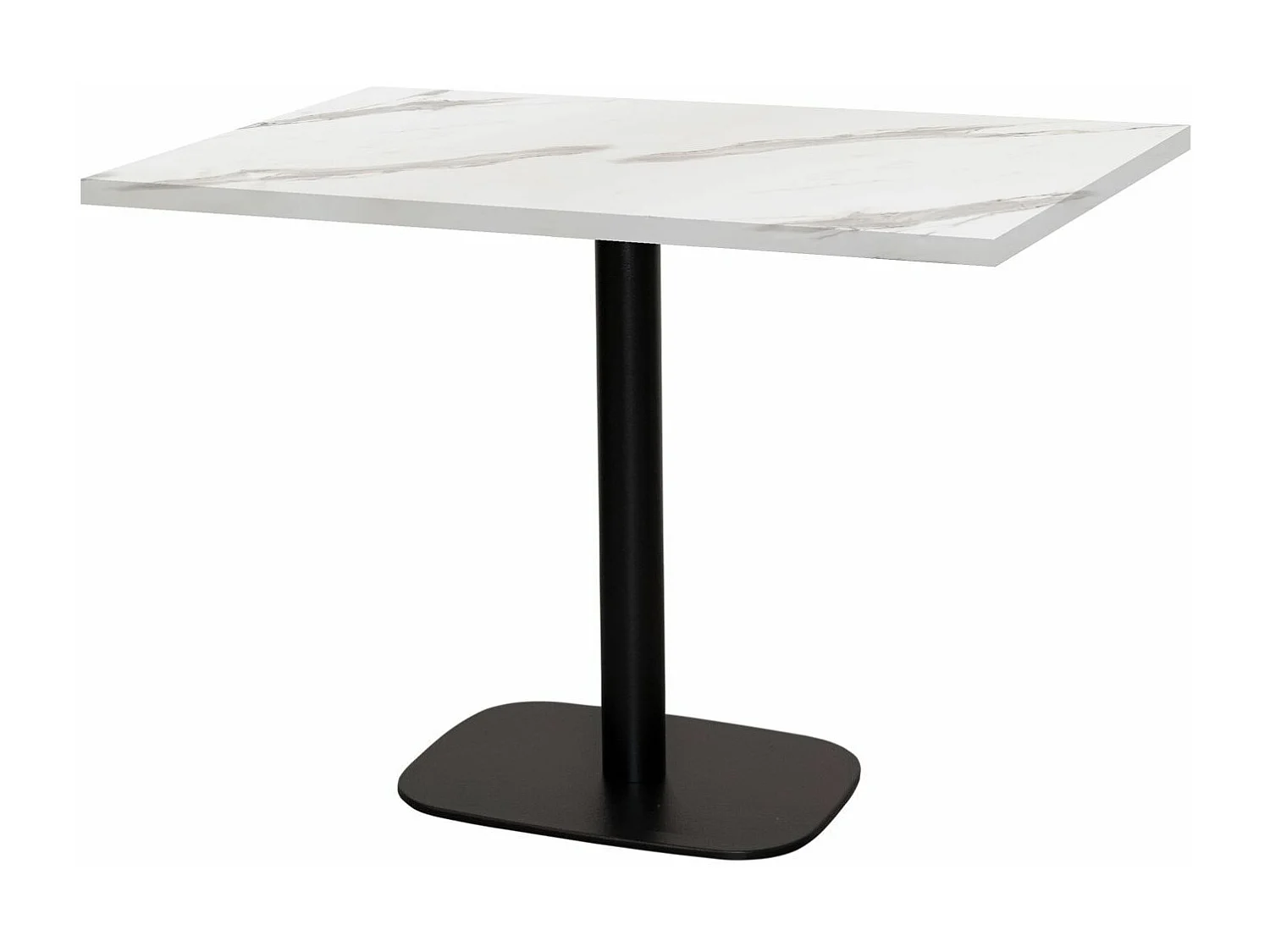 Table 120 x 70 cm - Round marbre blanc