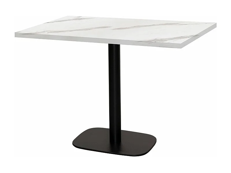 Table 120 x 70 cm - Round marbre blanc