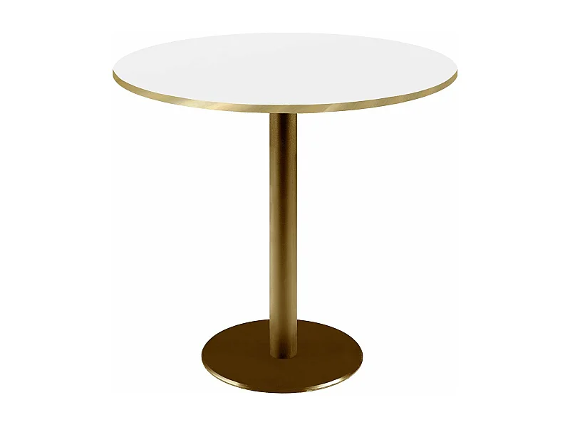 Table ronde Ø 70 cm Rome bistrot blanche