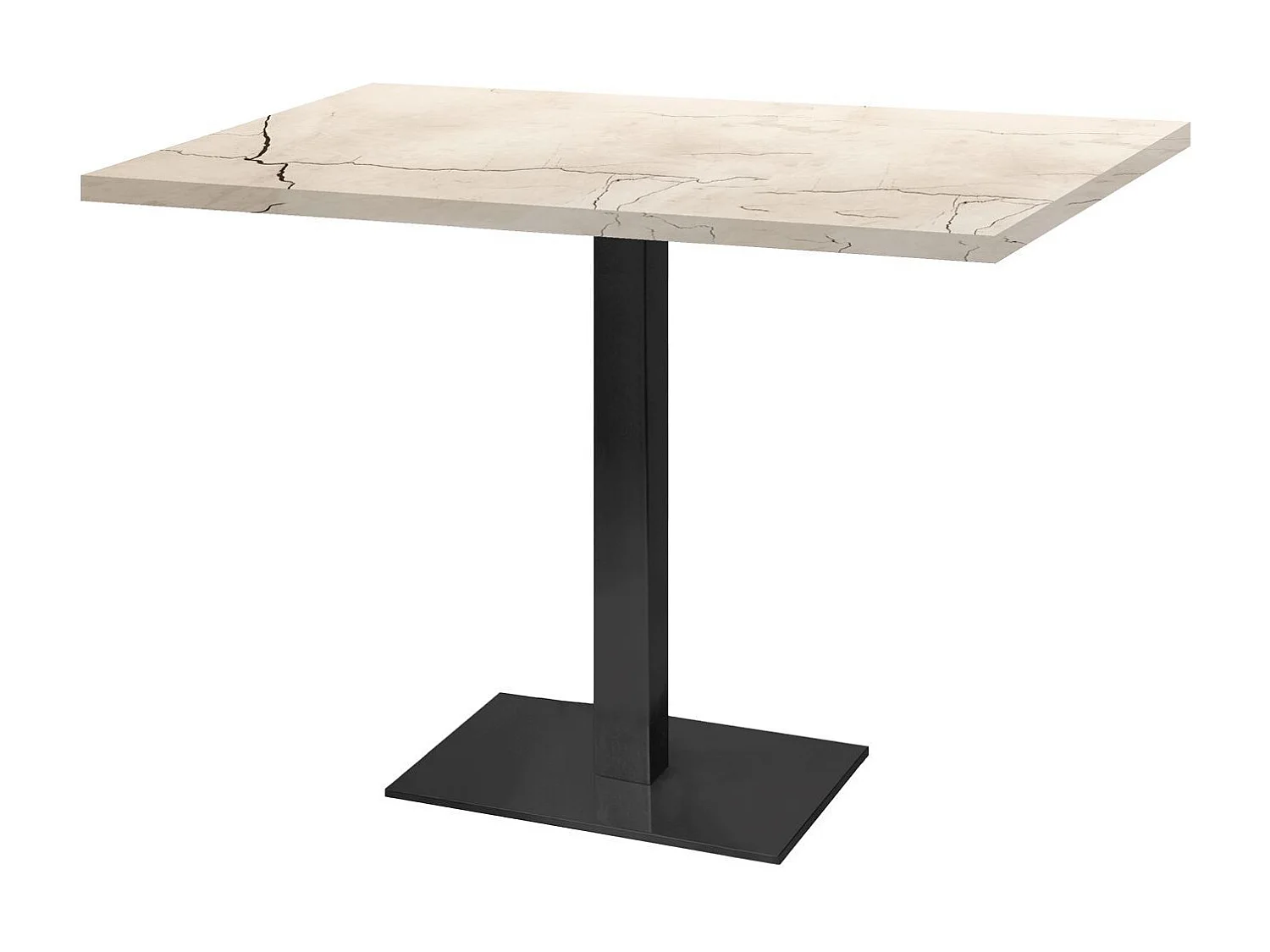 Table 120 x 70 cm - Milan lune blanche