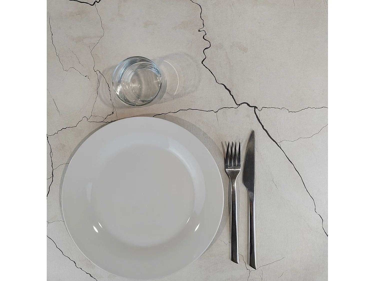 Table 120 x 70 cm - Milan lune blanche