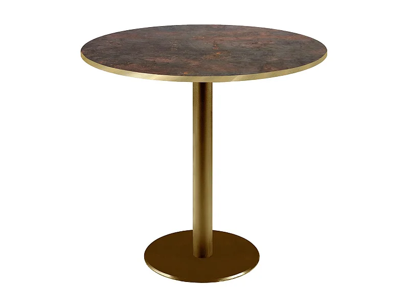 Table ronde Ø 70 cm Rome bistrot rouille