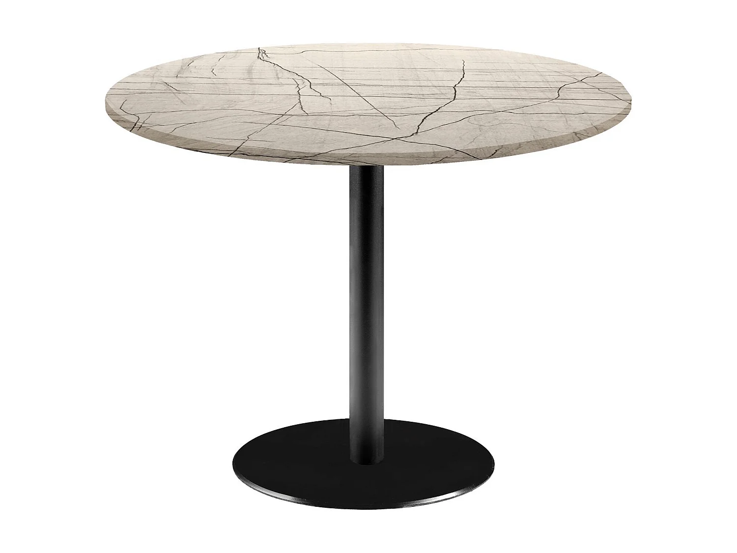 Table ronde Ø 120 cm - modèle Rome marbre maia