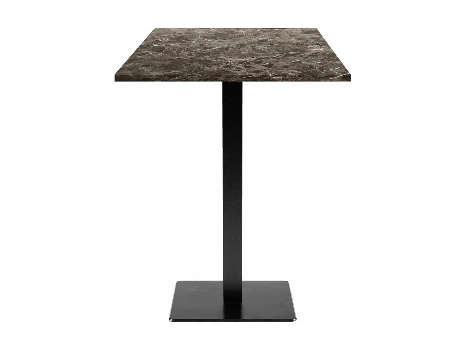 Mesa alta 60 x 60 cm - modelo mármol Milan Indra